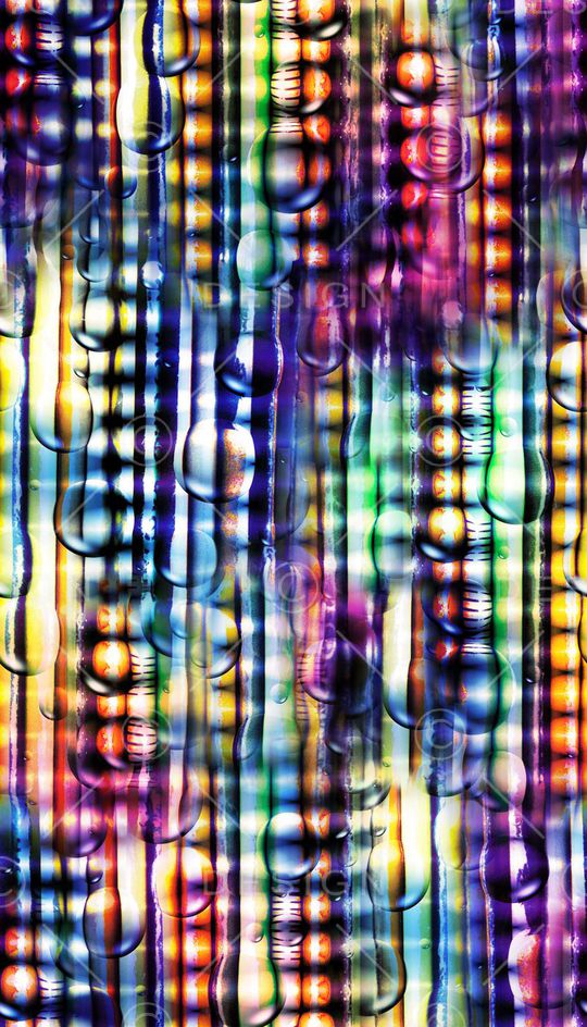 球 七彩 几何 抽象 雨滴 朦胧 印花华亿平台图片