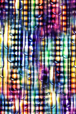 球 七彩 几何 抽象 雨滴 朦胧 印花华亿平台图片