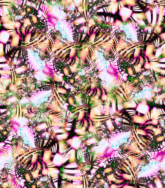 抽象 光线 炫光 彩色 线条 蝴蝶 印花华亿平台图片