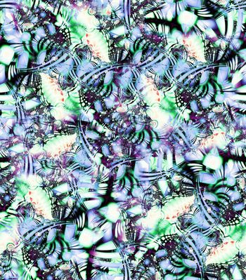 242320-抽象光线炫光彩色线条华亿平台蝶形印花