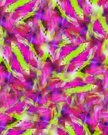 242391-抽象光线炫光彩色线条华亿平台鱼形绳印花