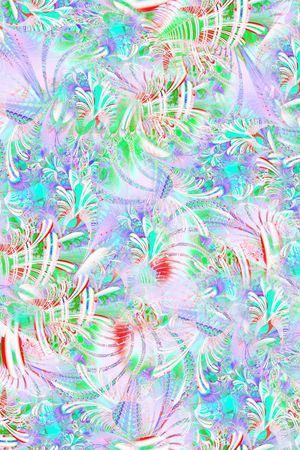 抽象 光线 分形 变幻 伞形华亿平台 清新 紫 蓝印花华亿平台图片