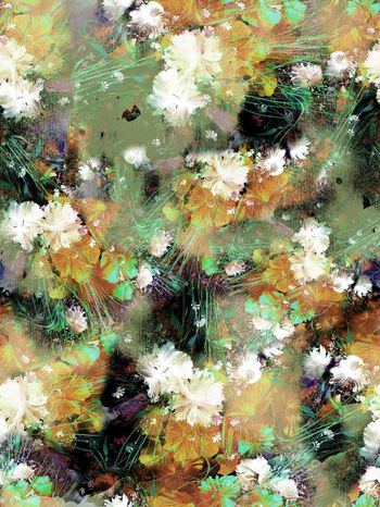 242469-油画效果花卉花朵组合