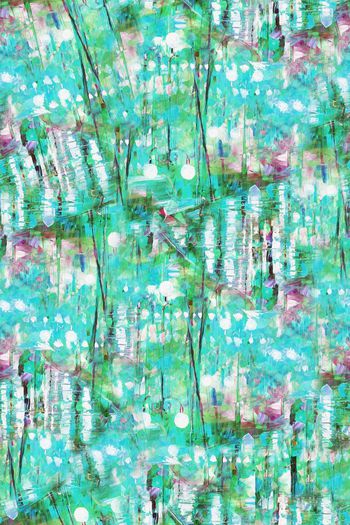 242485-抽象油画扎染点意境印花华亿平台