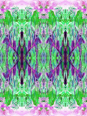 242491-油画笔触抽象民族风印花华亿平台