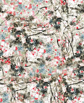 242593-WT042中国风传统水墨梅花写意绽