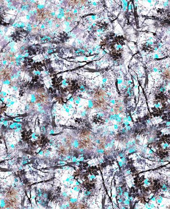 242595-中国风传统水墨梅花写意绽放印花华亿平台