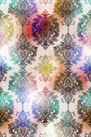 佩斯利 复古 民族风 五彩 印花华亿平台图片