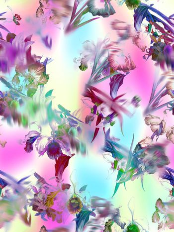 244383-多彩花卉花朵