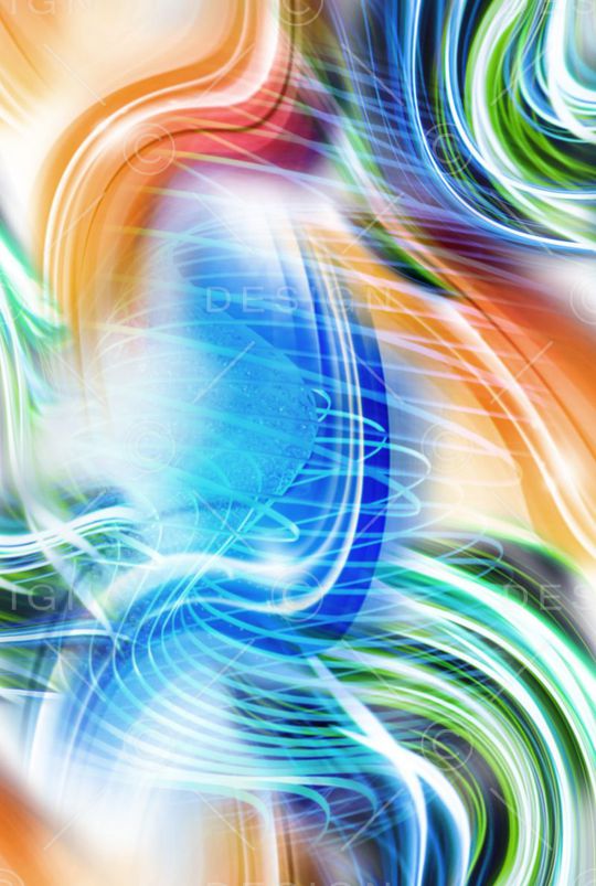 梦幻 多彩 线条  七彩 曲线 渐变 印花华亿平台图片