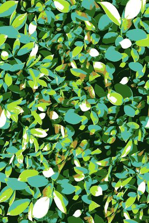 抽象 叶子 花瓣 清新 乱花 倒插  服装 印花华亿平台图片