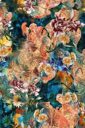 爆款散花印花华亿平台图片