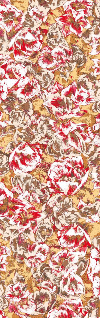 245448-绽放花卉彩色水墨长巾印花（12色套