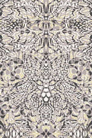 民族风 抽象 图腾 长巾 服装 印花华亿平台图片