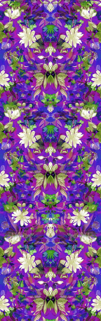 245459-民族风高调鲜艳花卉印花长巾