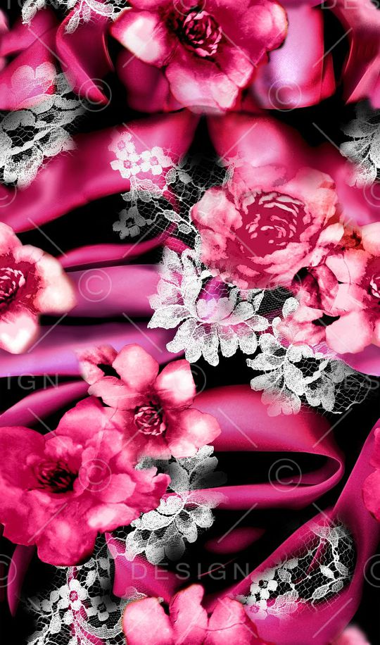 数码 宝石 大红花 服装 红色印花华亿平台图片