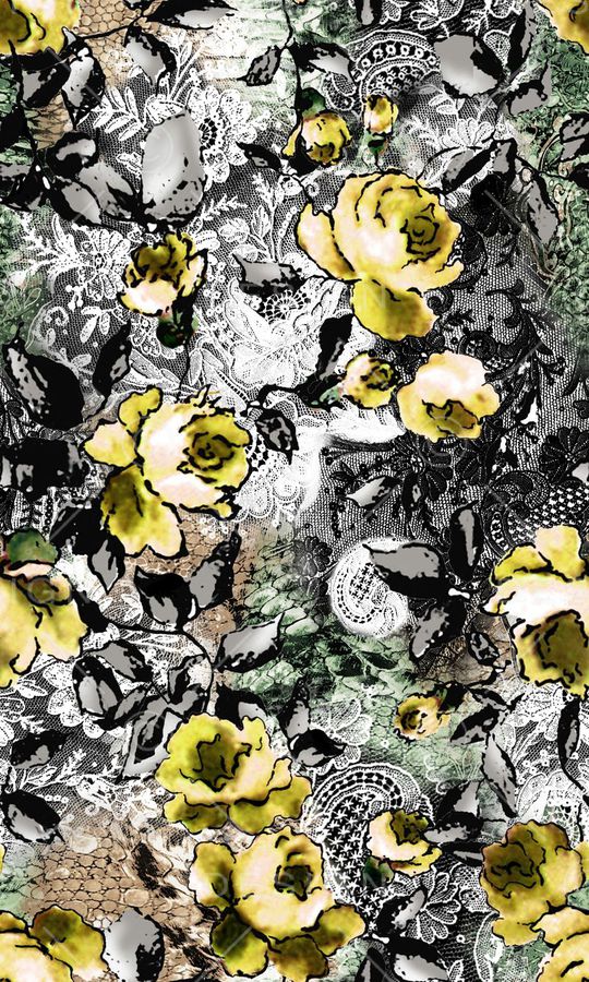 数码 蕾丝 性感 烂花  花卉 花朵 印花华亿平台图片
