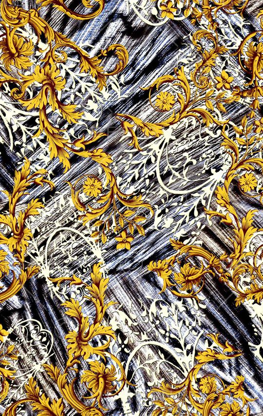 数码 条纹 树叶 欧式印花华亿平台图片