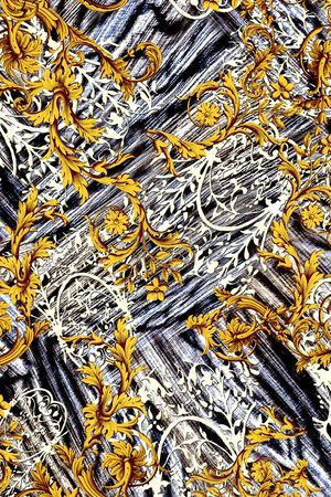 数码 条纹 树叶 欧式印花华亿平台图片