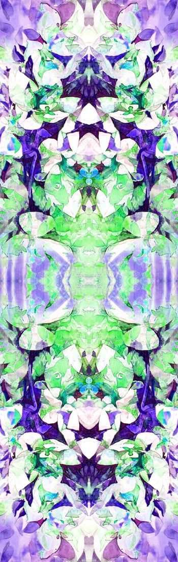 245743-水彩笔触大花卉对称抽象朦胧印花长巾