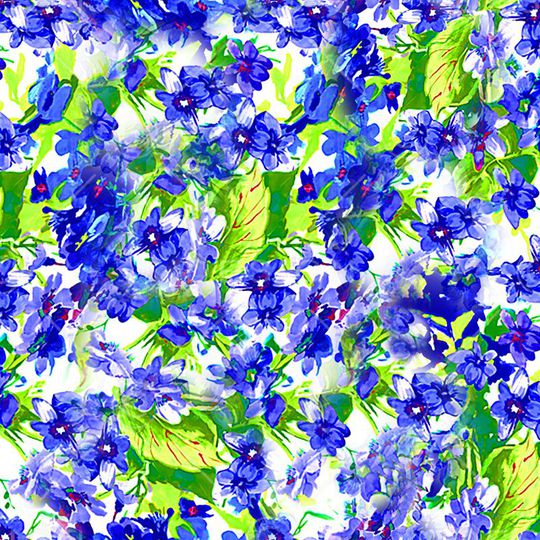 水彩手绘花卉印花华亿平台图片