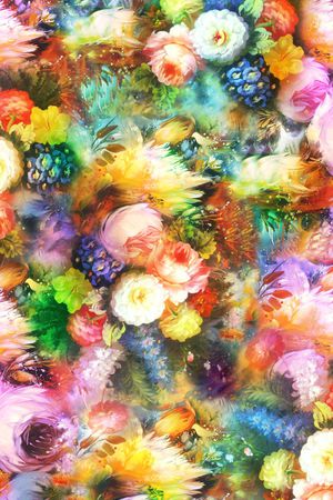 服装 花卉 花朵 鲜花 梦幻印花华亿平台图片