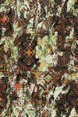 佩斯利 复古 民族风 深色 数码 印花华亿平台图片