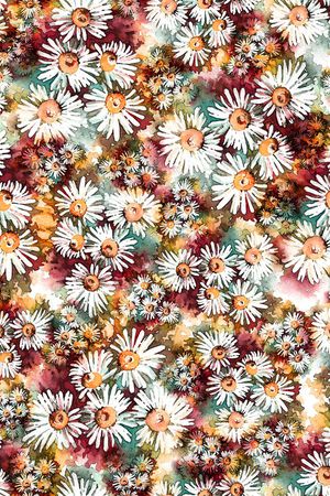 小雏菊 菊花 花卉 花朵 服装 印花华亿平台图片