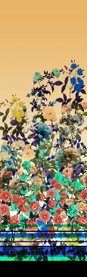 247222-单边定位花卉花朵组合