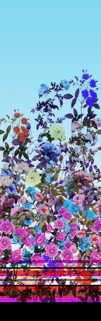 247224-单边定位花卉花朵组合