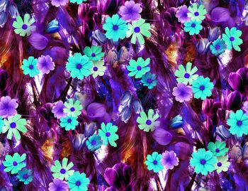 247479-数码椰树叶花朵