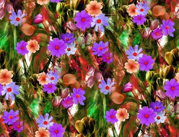 247481-数码椰树叶花朵