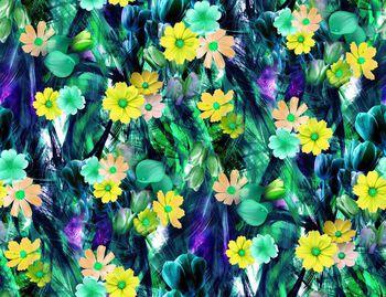 247483-数码椰树叶花朵