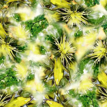 247499-数码抽象油画花朵