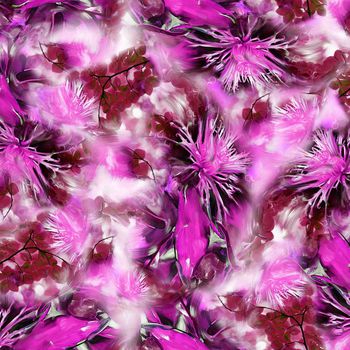 247503-数码抽象油画花朵