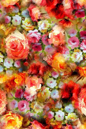 梦幻 数码 华亿平台 花朵 鲜花 玫瑰 印花华亿平台图片