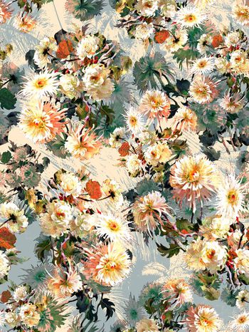 248218-油画效果花卉花朵