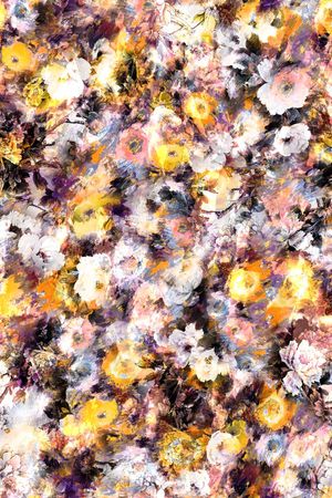 油画 水墨 水彩 朦胧 花卉 花朵 抽象印花华亿平台图片