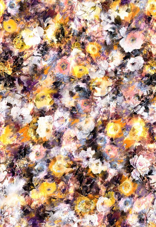 油画 水墨 水彩 朦胧 花卉 花朵 抽象印花华亿平台图片