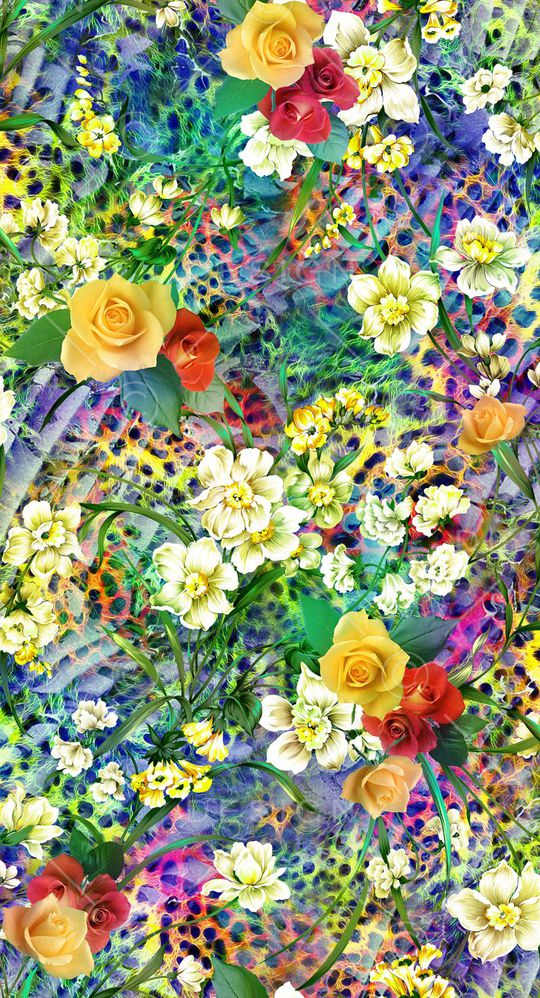 水彩 羽毛 蝴蝶 绚丽 彩色 动物 服装印花华亿平台图片