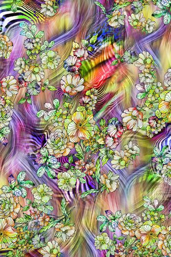 248414-数码动物毛纹理大花朵