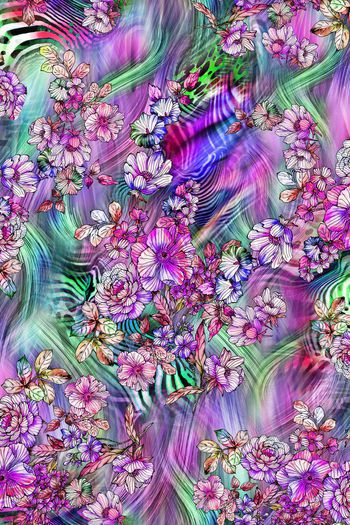 248417-数码动物毛纹理大花朵