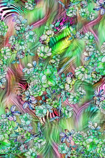 248419-数码动物毛纹理大花朵