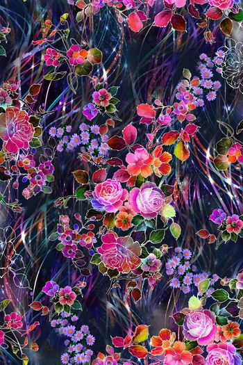 248466-数码多彩底纹流行线条花朵