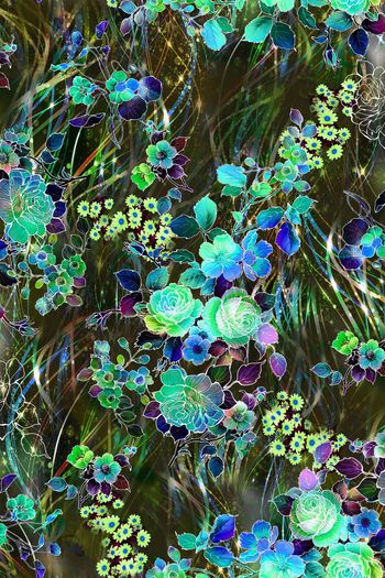 248468-数码多彩底纹流行线条花朵