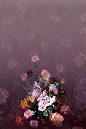 定位花 鲜花 花朵 花卉 服装 油画印花华亿平台图片