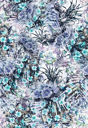 248565-水彩效果花卉花朵组合