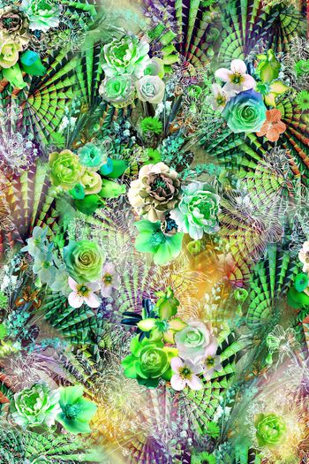 248744-数码炫彩底纹镂空大花朵彩色大花