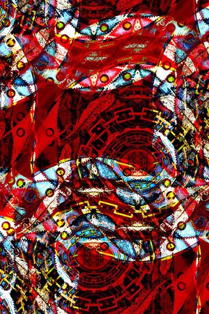 抽象印花华亿平台图片