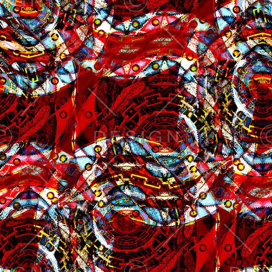 抽象印花华亿平台图片